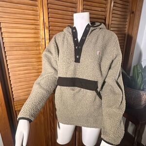 Vintage Y2K Carhartt Tan Sherpa Jacket -large